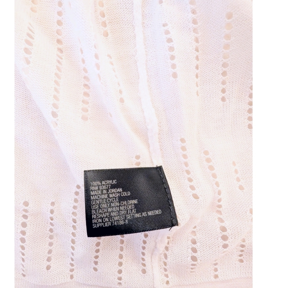Worthington‎ Women's Sweater Cardigan 2xl White NWT Open Front Normcore - Picture 6 of 6